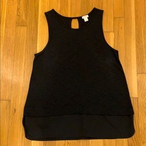 J. Crew sleeveless black top